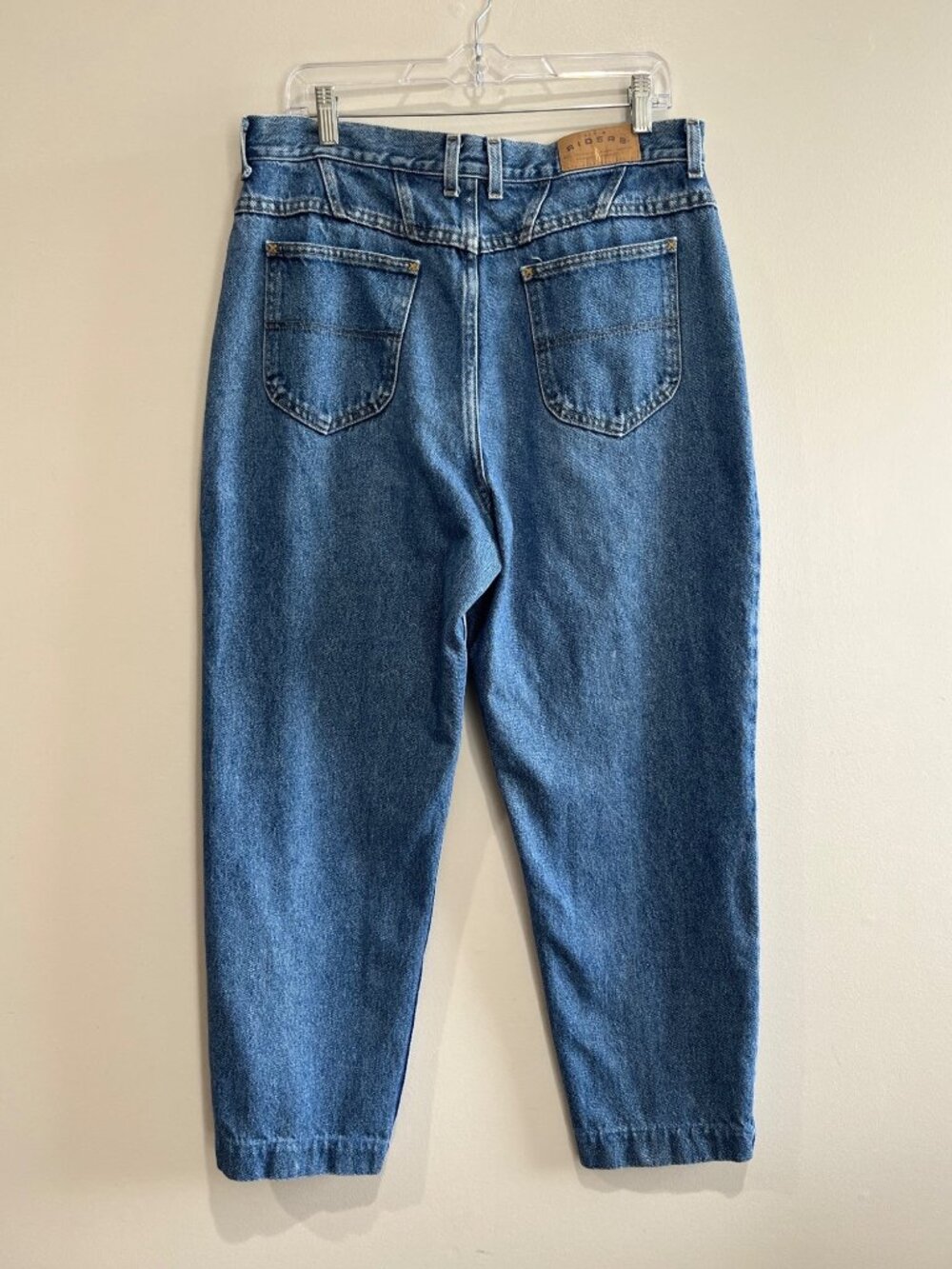 Lee Riders Vintage High Rise Mom Jean Womens 16 Short Medium Wash *Read